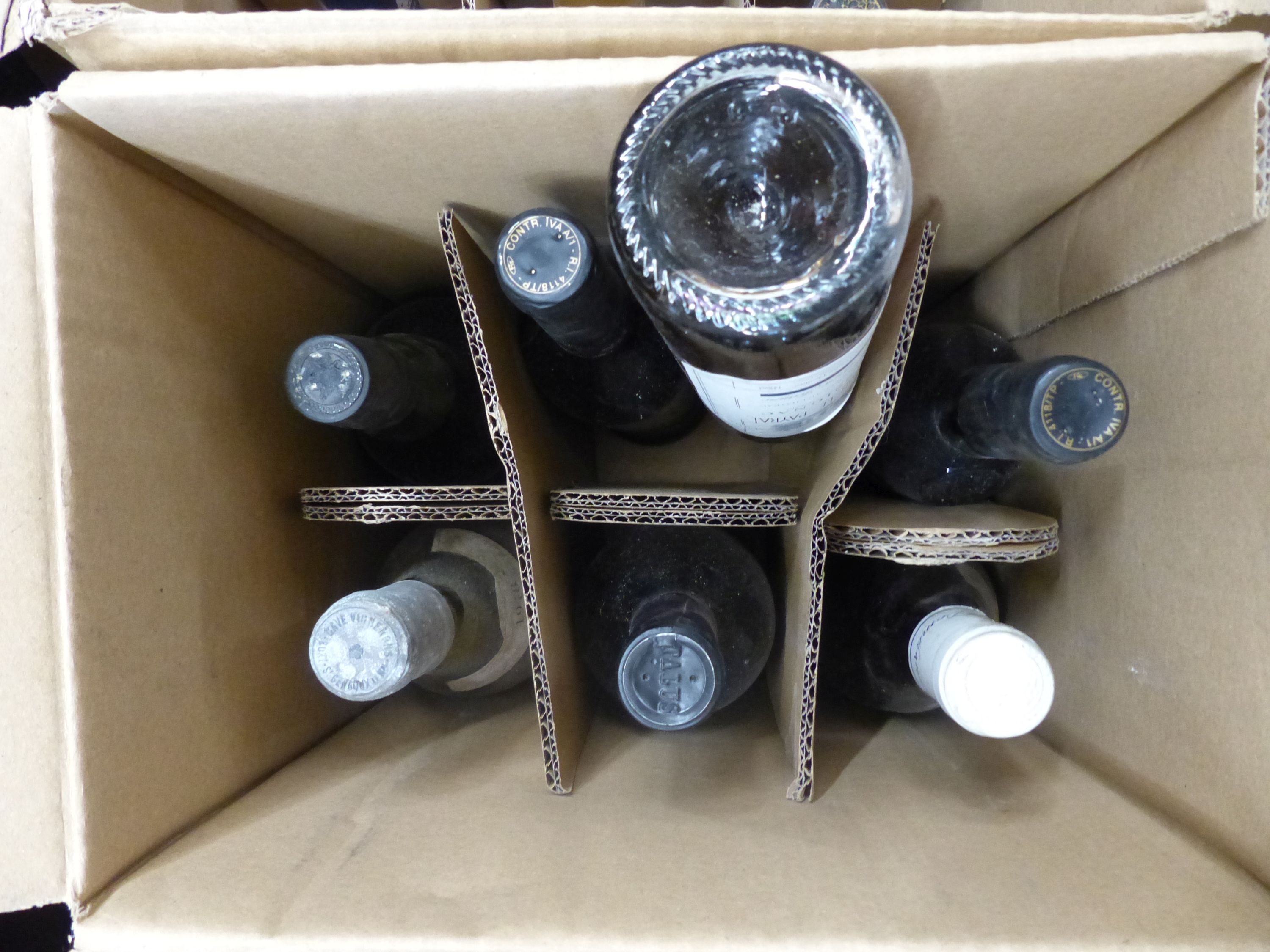 Approximately 74 bottles of assorted wines and spirits including Cahors 1978, Chateau du Cricastin 1979, etc.